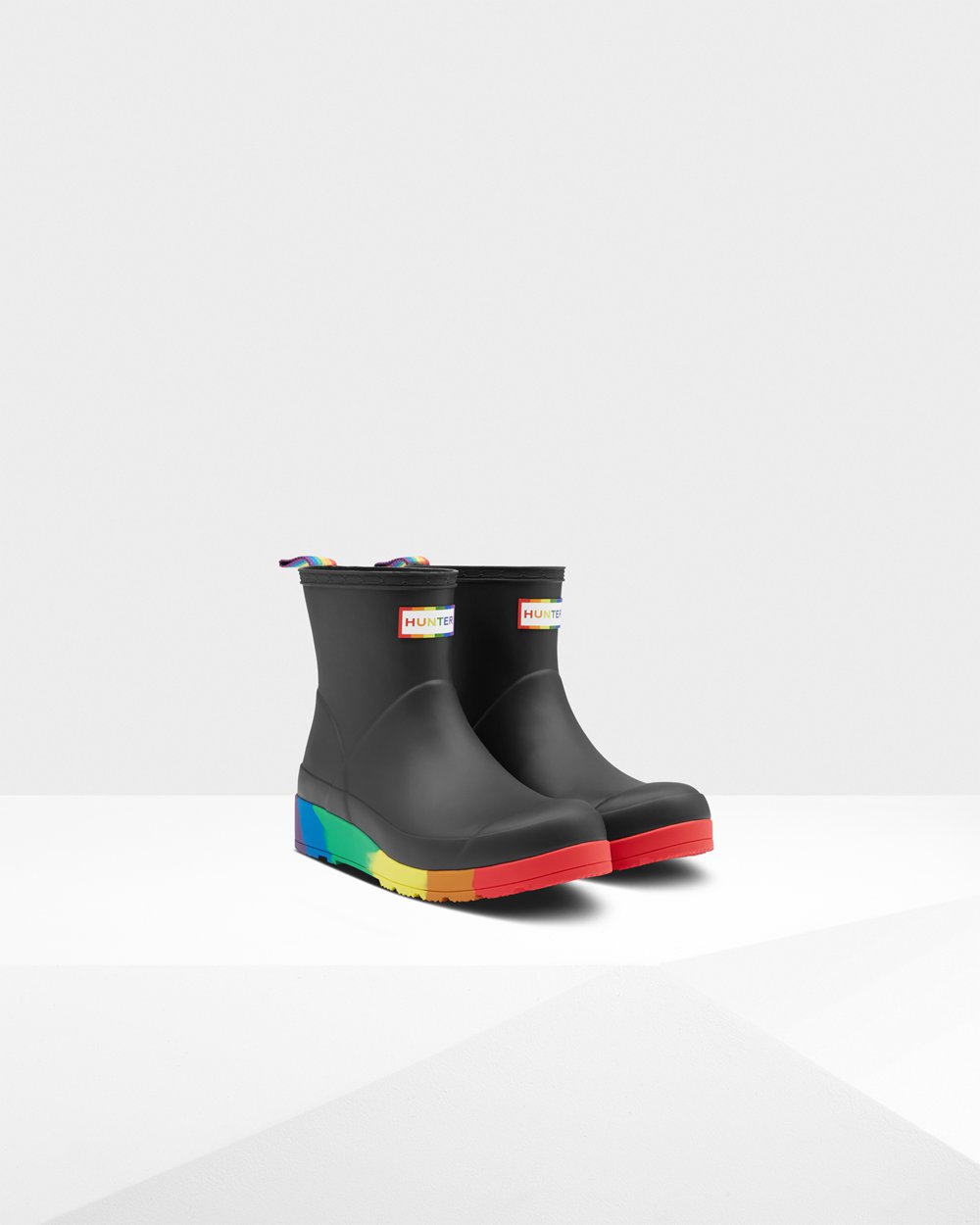 Hunter Original Pride Flatform Rain Play Boots - Shop Online Womens Black - WIMOYF421